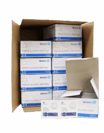 Alcohol prep pads bulk case