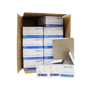 Alcohol prep pads bulk case