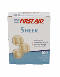 Sheer Spot Bandages 7/8" diameter - 100/box