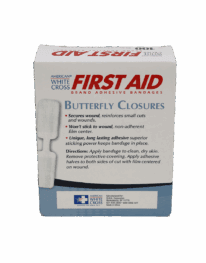 Butterfly Adhesive Wound Closures Size Large 1/2" X 2 3/4" - 100/box