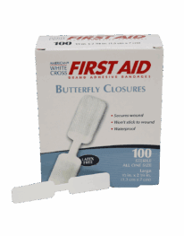 Butterfly Adhesive Wound Closures Size Large 1/2" X 2 3/4" - 100/box