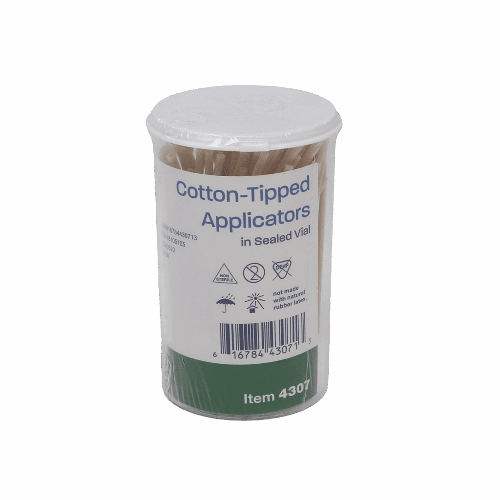 Cotton tipped applicators 100/ct vial
