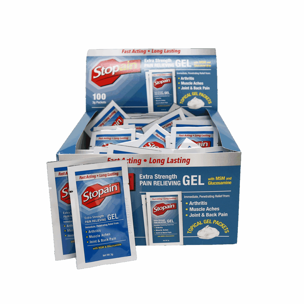 Stop Pain Gel Packets - 100/box