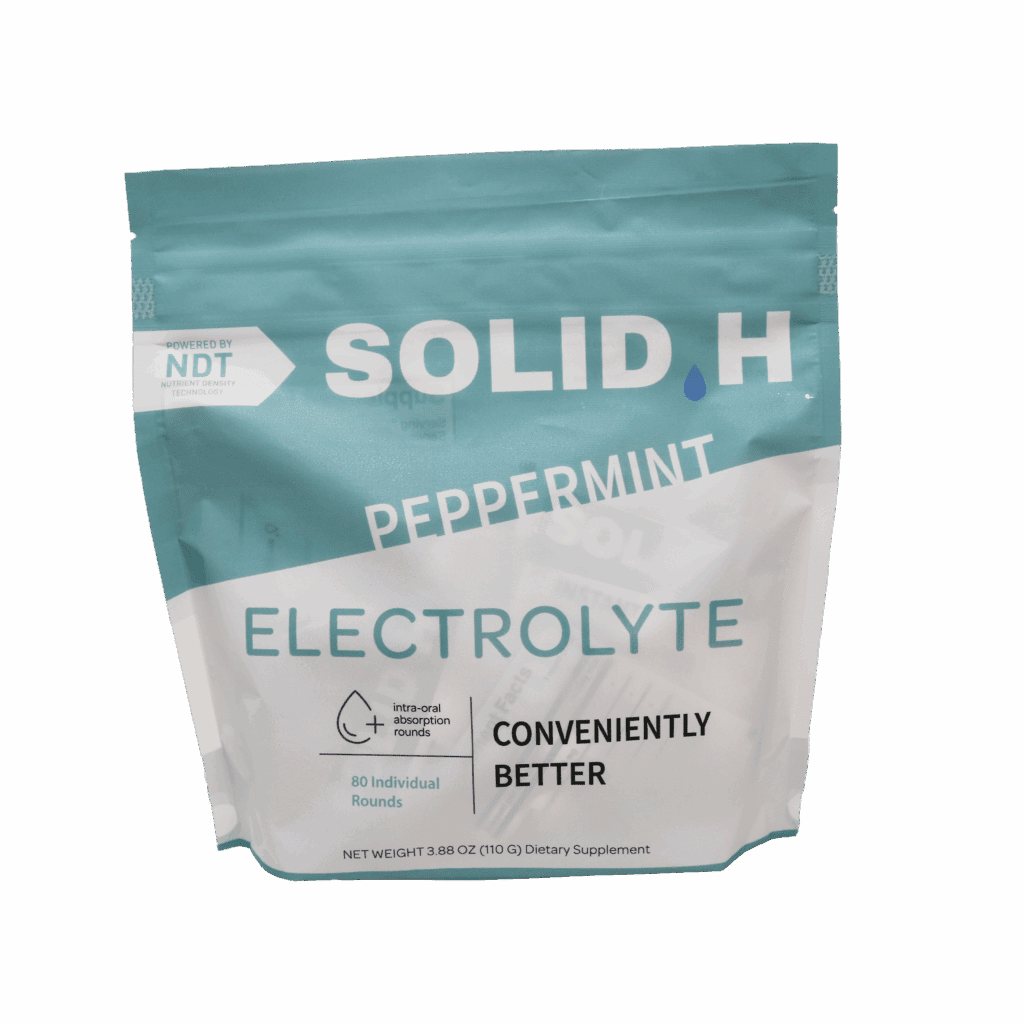 Solid H Peppermint Electrolyte Rounds - 80/ct bag