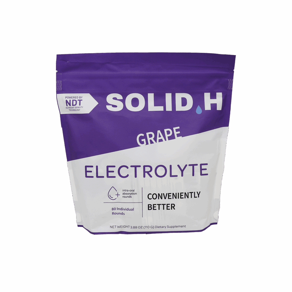 Solid H Electrolyte Rounds Grape 80/ct bag