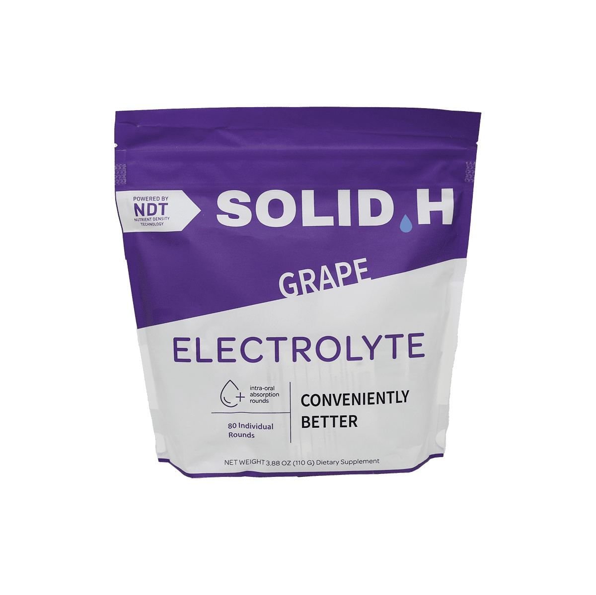 Solid H Electrolyte Rounds Grape 80/ct bag