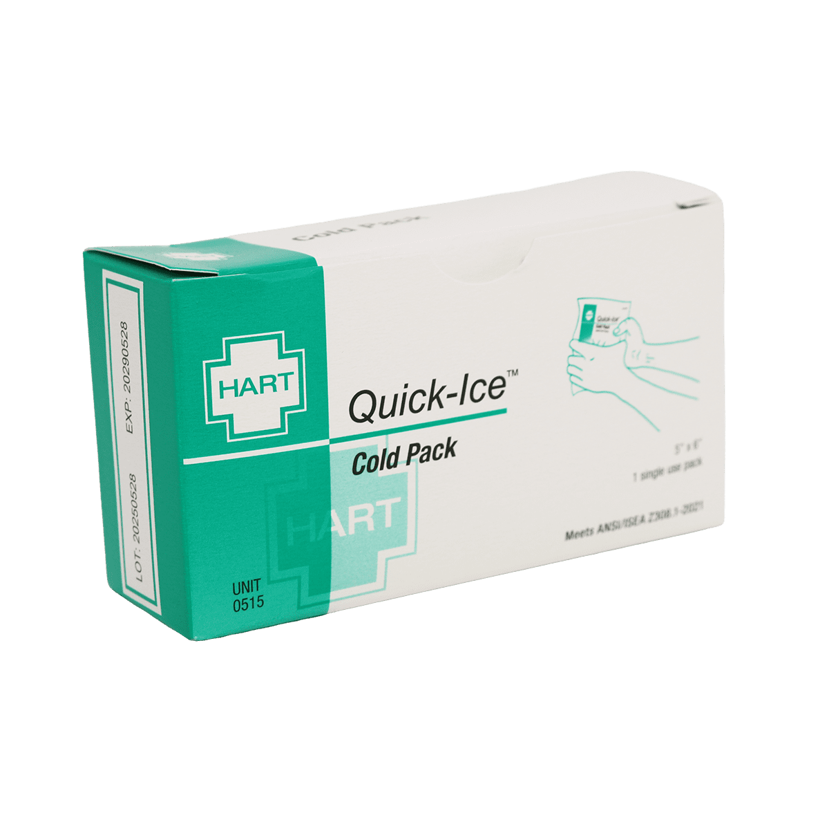 Small instant ice pack in unit box