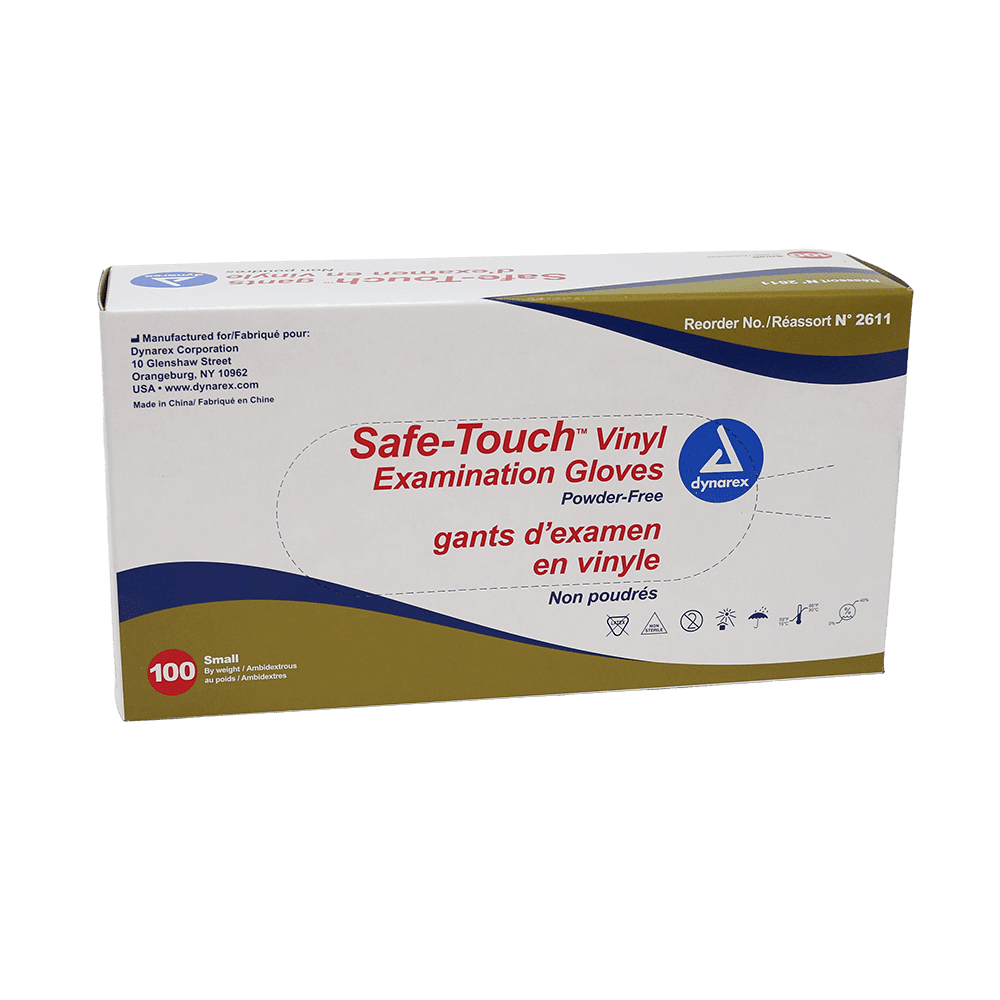 Vinyl Gloves small 100 count dispenser box