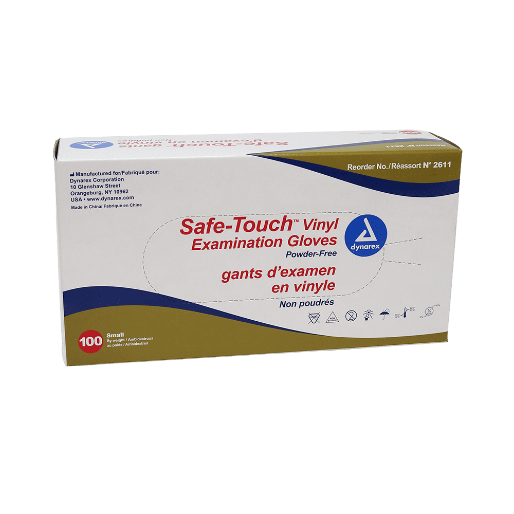 Vinyl Gloves Medium 100 count dispenser box
