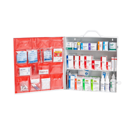 Medium Industrial First Aid Kit 3 shelf- with tablets