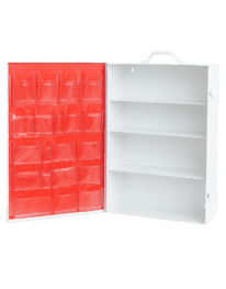Empty 4 shelf Industrial first aid cabinet