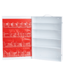 Empty 5 shelf Industrial first aid cabinet