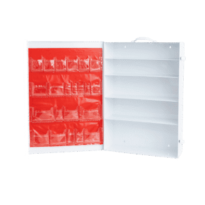 Empty 5 shelf Industrial first aid cabinet
