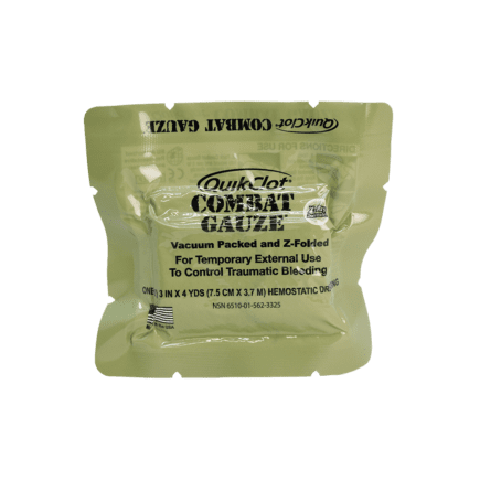 QuikClot Z-Fold Combat Gauze dressing, 3 inches wide by 4 yards long