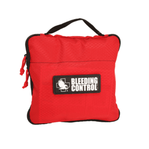 North American Rescue red nylon bleeding control twin pack with carry handle for workplace safety