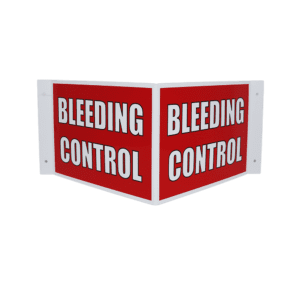 3-Way Bleeding Control Sign