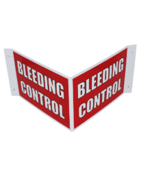 3-Way bleeding control sign - top view