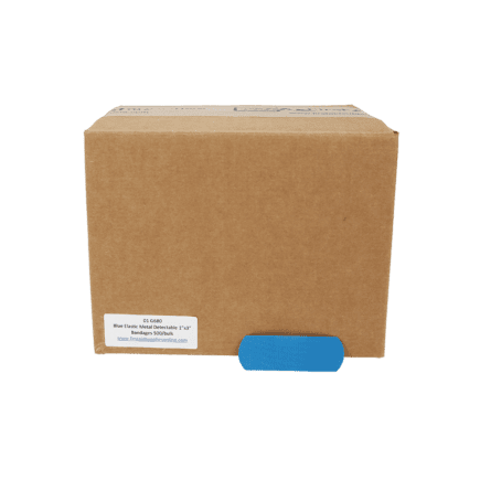 Blue Metal Detectable 1″ x 3″ Bandages Bulk Pack – 500/Box