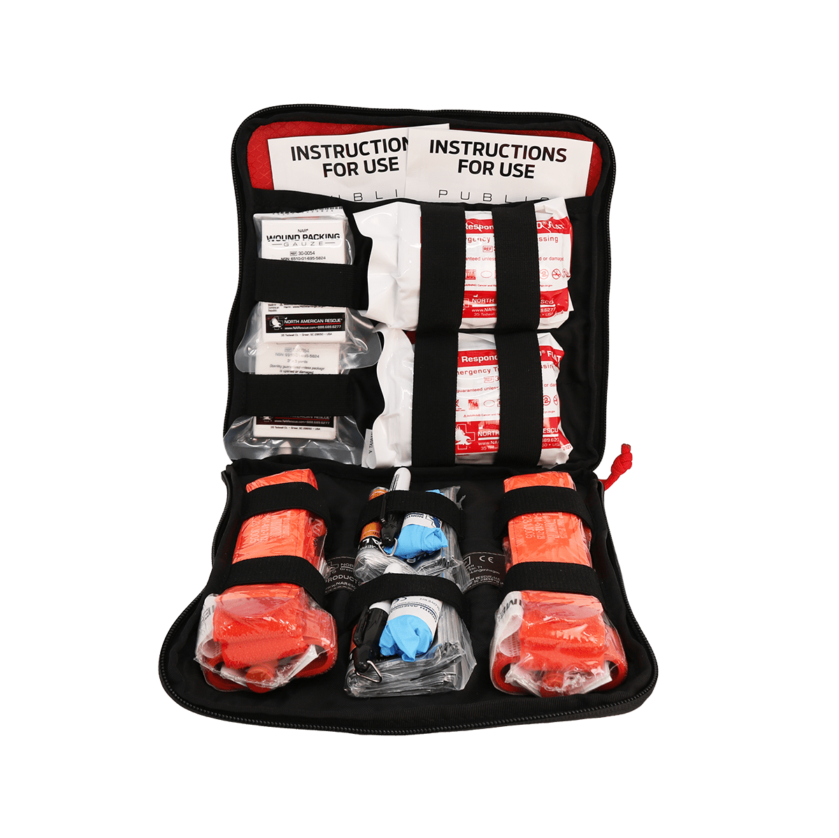 NAR Compact Bleeding Control Twin Pack, Red Nylon Bag - Image 2