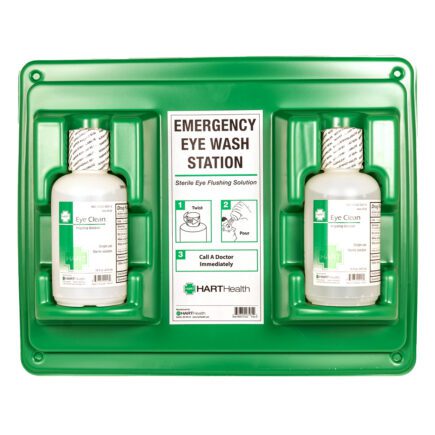 Dual 16 oz eye wash station