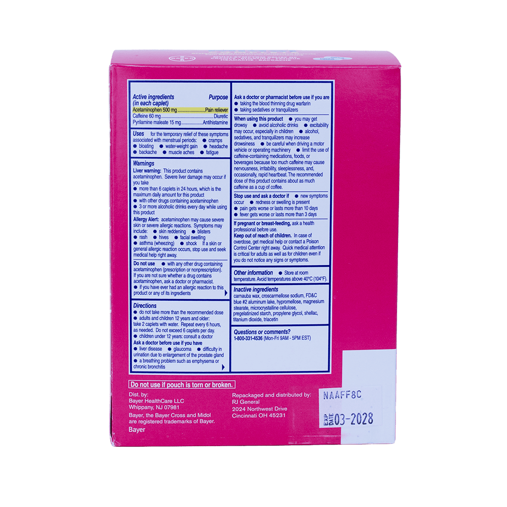 Midol Complete Workplace Dispenser Box