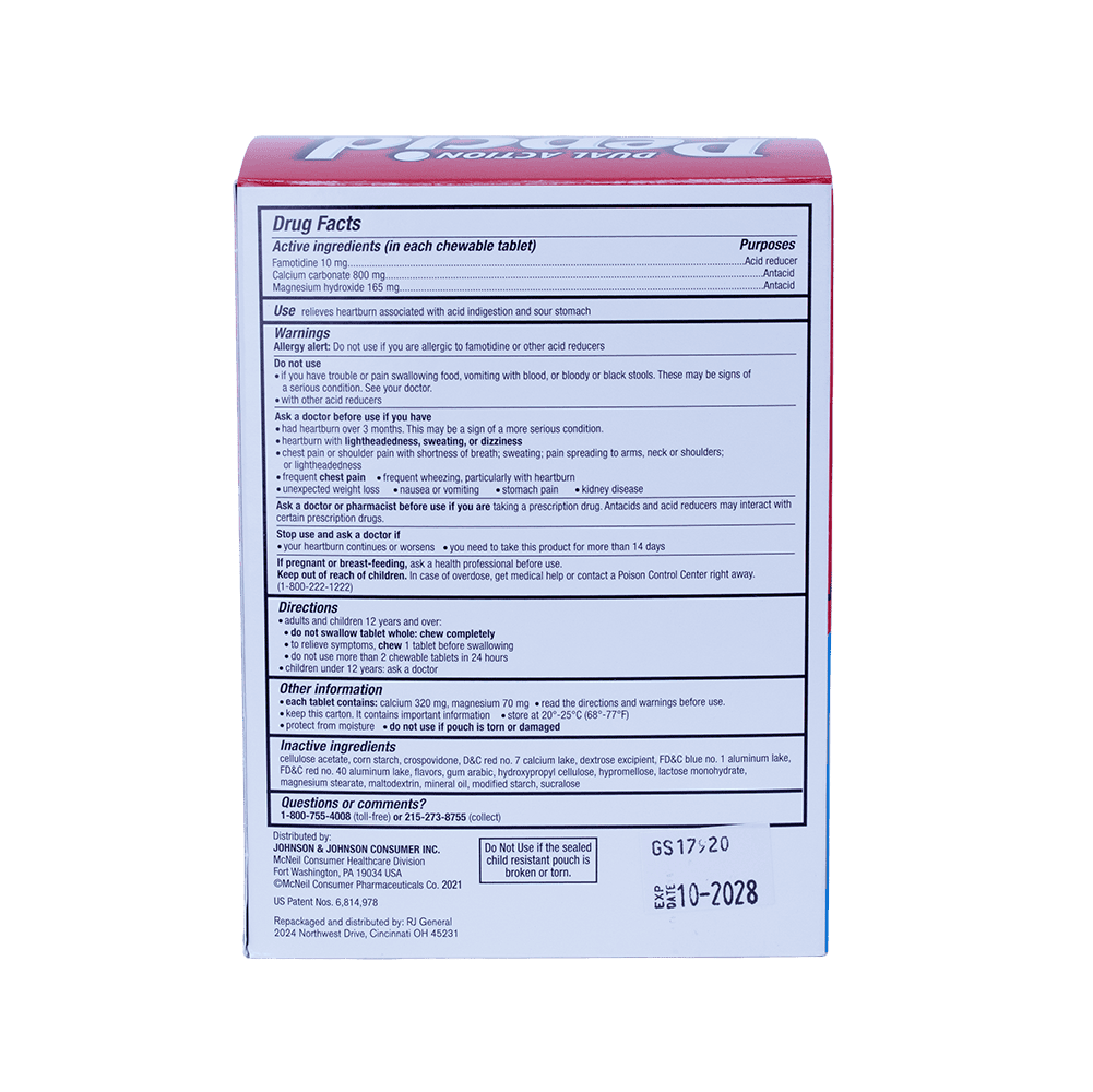 Pepcid Complete Workplace Dispenser Box